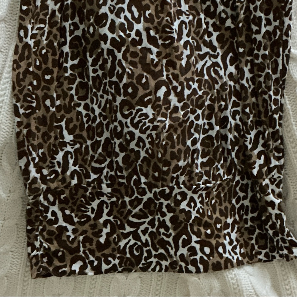 Lilly Pulitzer Brown Leopard Print Halter - Picture 2 of 3